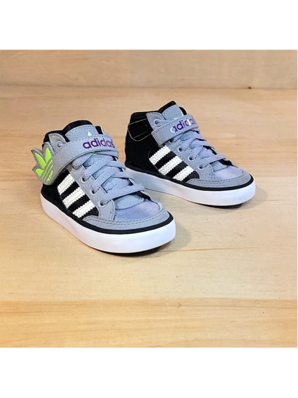Adidas Originals Hardcourt Kids Toddler High Top Shoes - Picture 3 of 9